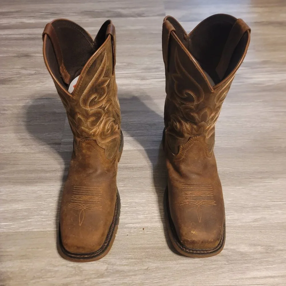 Rocky Ride FLX Women’s Brown Square Toe Boots - Size 9.5 - Picture 3 of 6